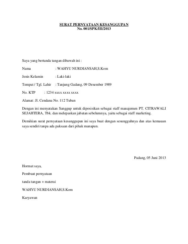 Contoh Surat Pernyataan Orang Tua Untuk Bekerja - Sportschuhe Herren Store